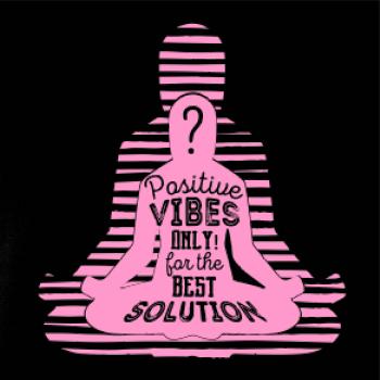 Joga - positive vibes only růžová