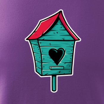 Barevná budka pro ptáky