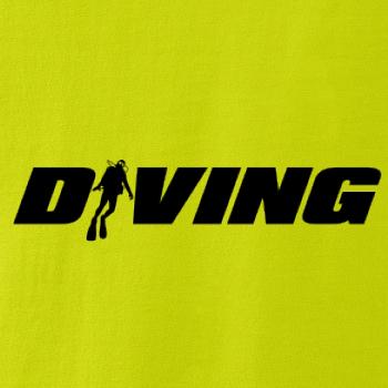 Diving nápis potápěč Diving nápis potápěč
