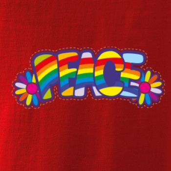 Peace nápis duhový Peace nápis duhový