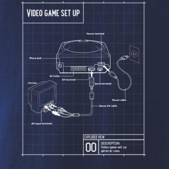 Nákres TV video hra kulatá