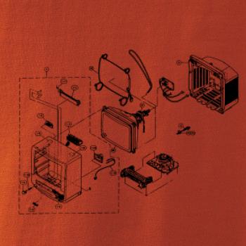 Nákres stará CRT televize