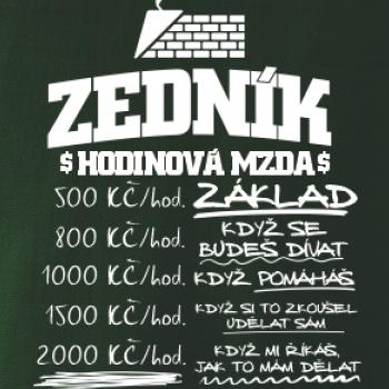 Hodinová mzda zedník