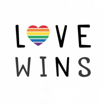 Love wins nápis Love wins nápis