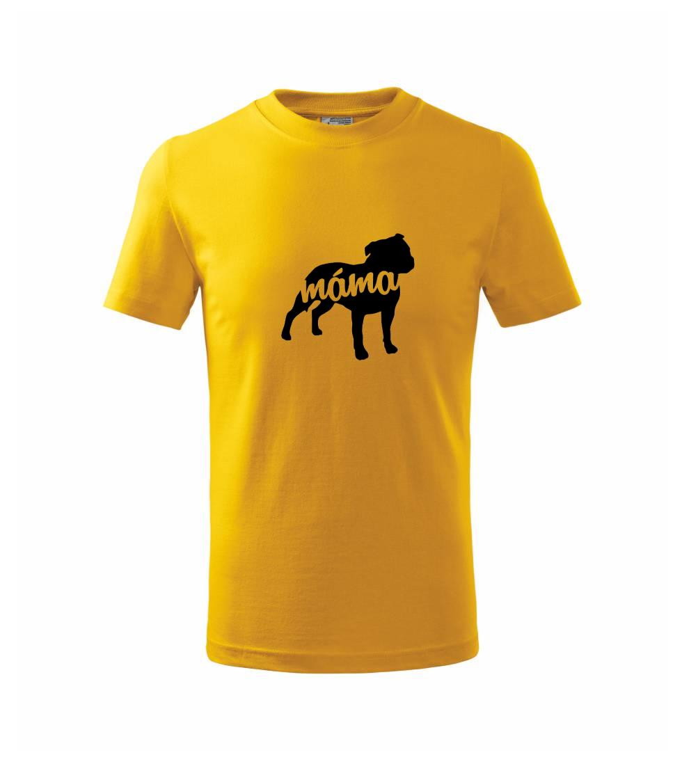 Stafordširský bullteriér máma obrys