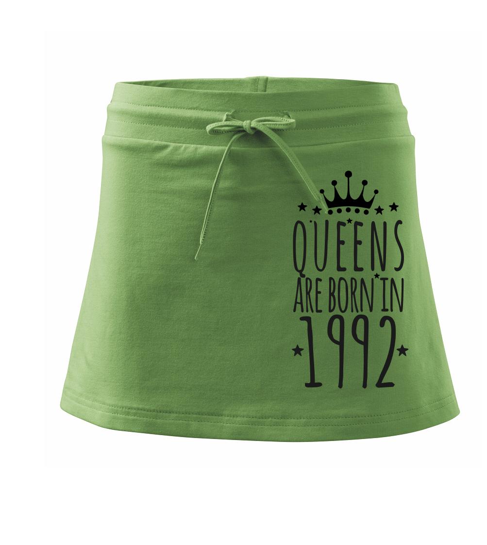 Queens are born in 1992 - Sportovní sukně - two in one