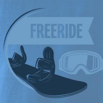 Freeride snowboard kruh