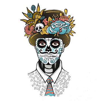 Mexická maska - muž (Pecka design)