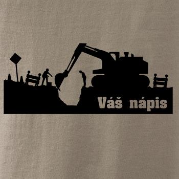 Zemní práce - silueta (váš text)