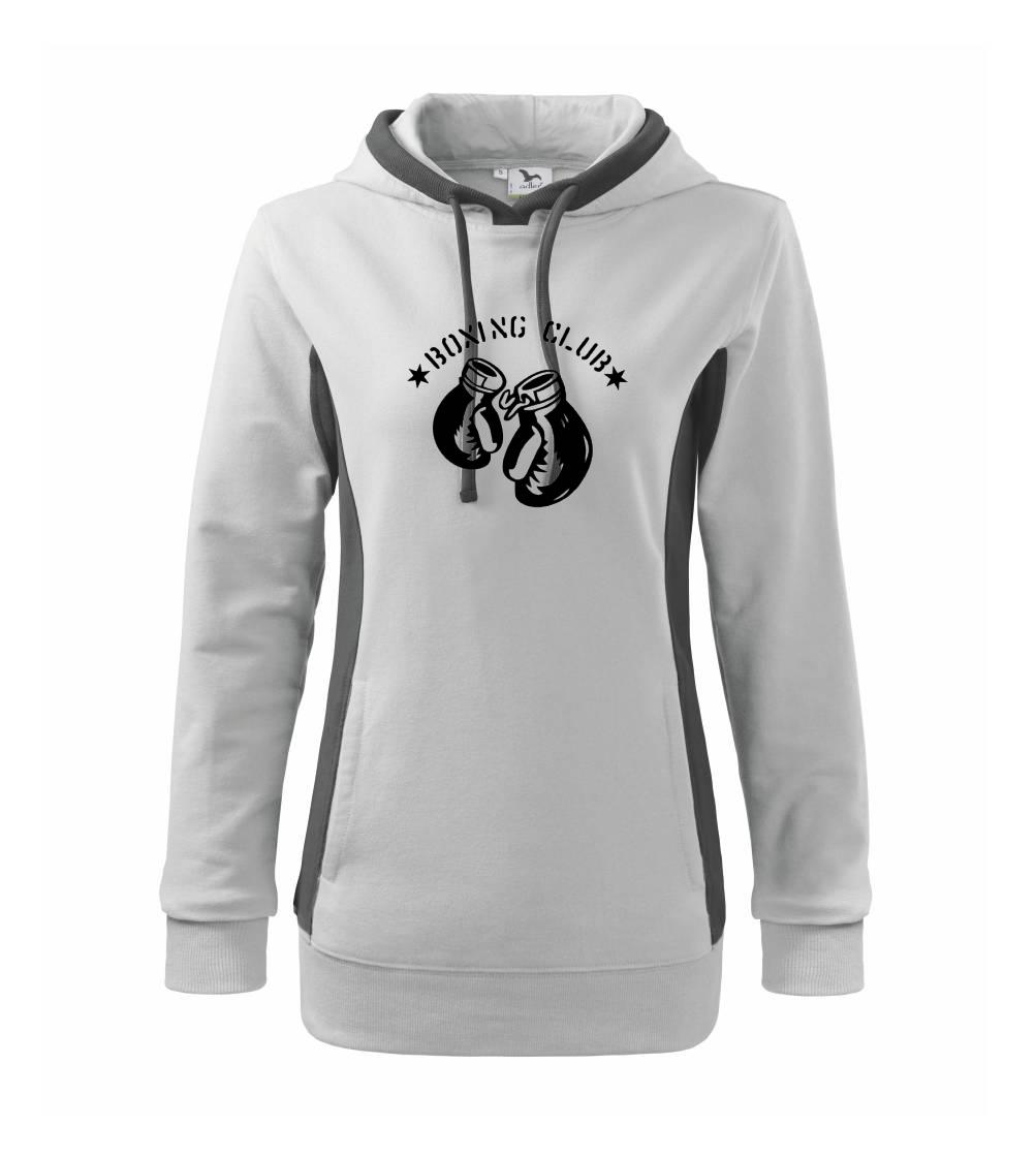 Boxing club nápis - Mikina dámská Kangaroo s kapucí
