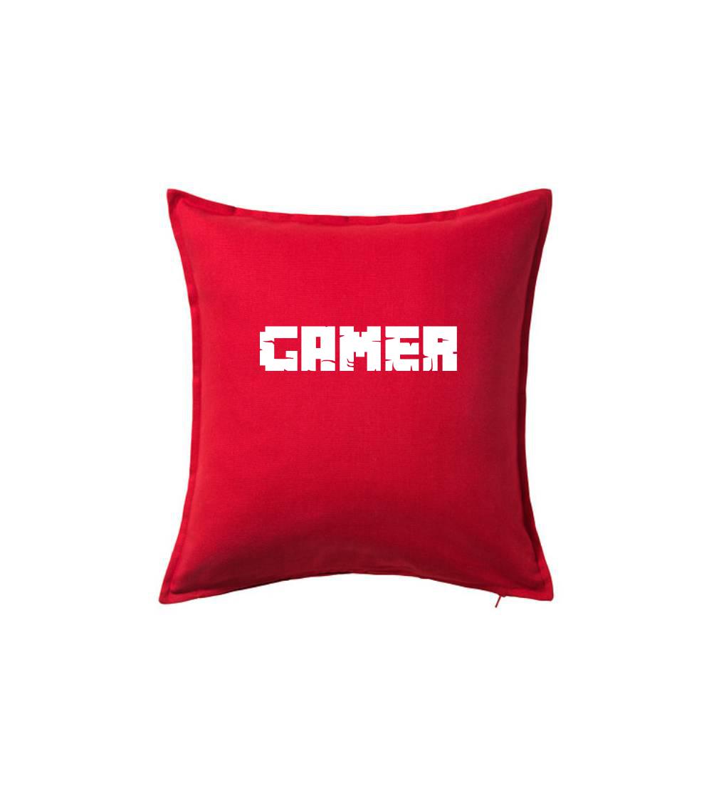 Gamer nápis - Polštář 50x50