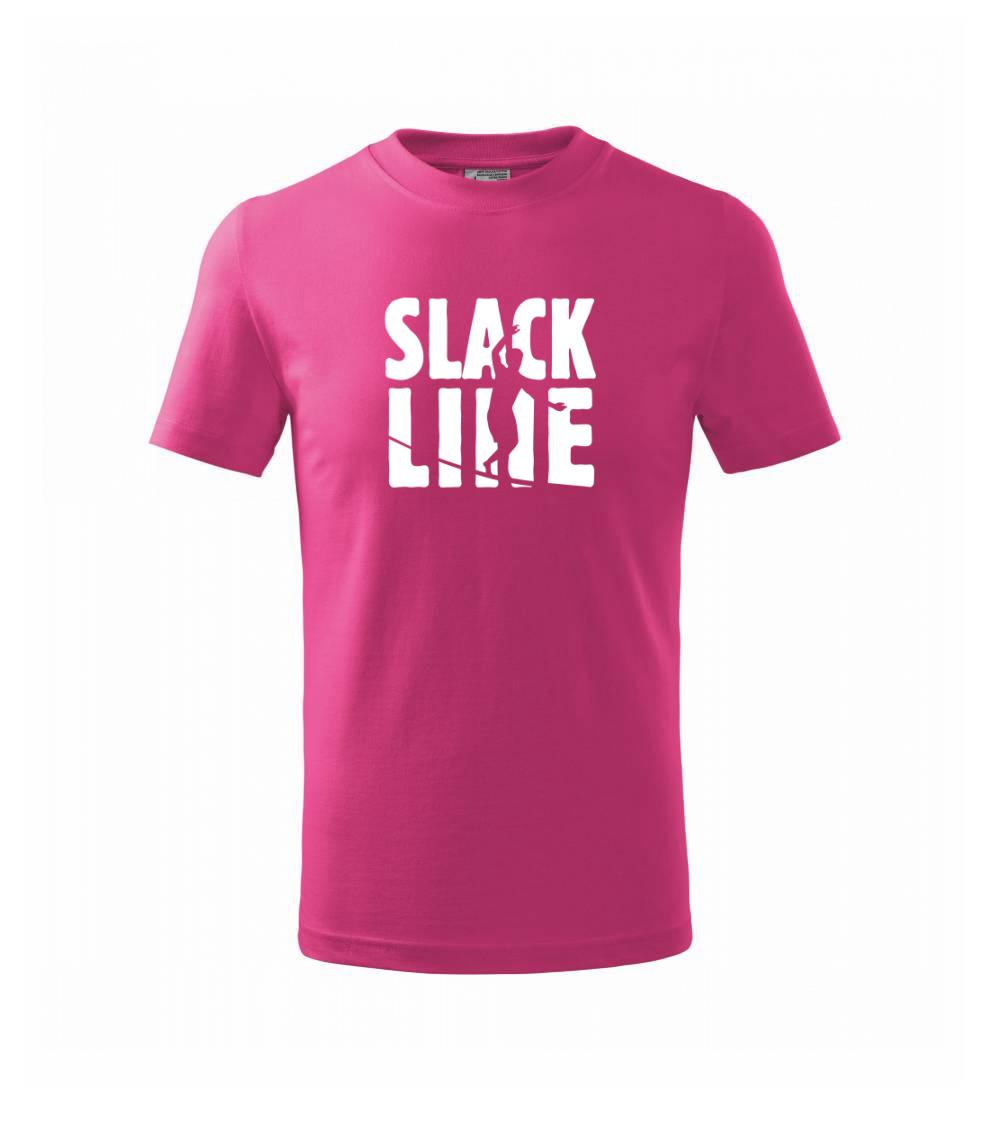Slackline nápis - Triko dětské basic