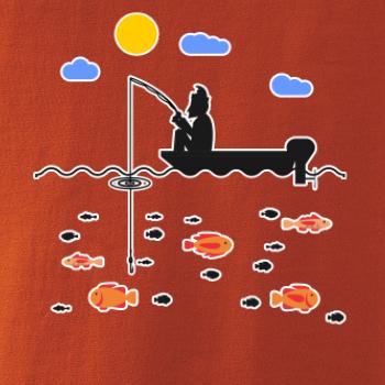 Rybář který má smůlu na loďce