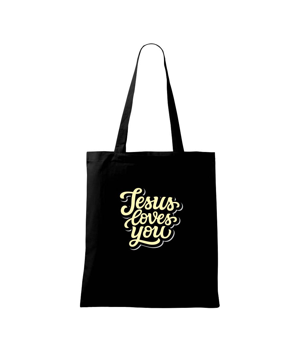 Jesus loves you - psací písmo
