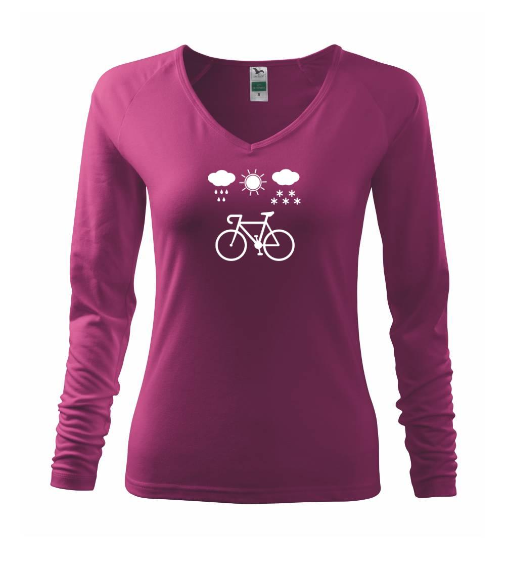 Cyklista za každého počasí - Triko dámské Elegance