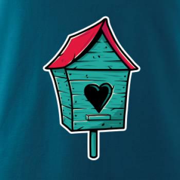 Barevná budka pro ptáky