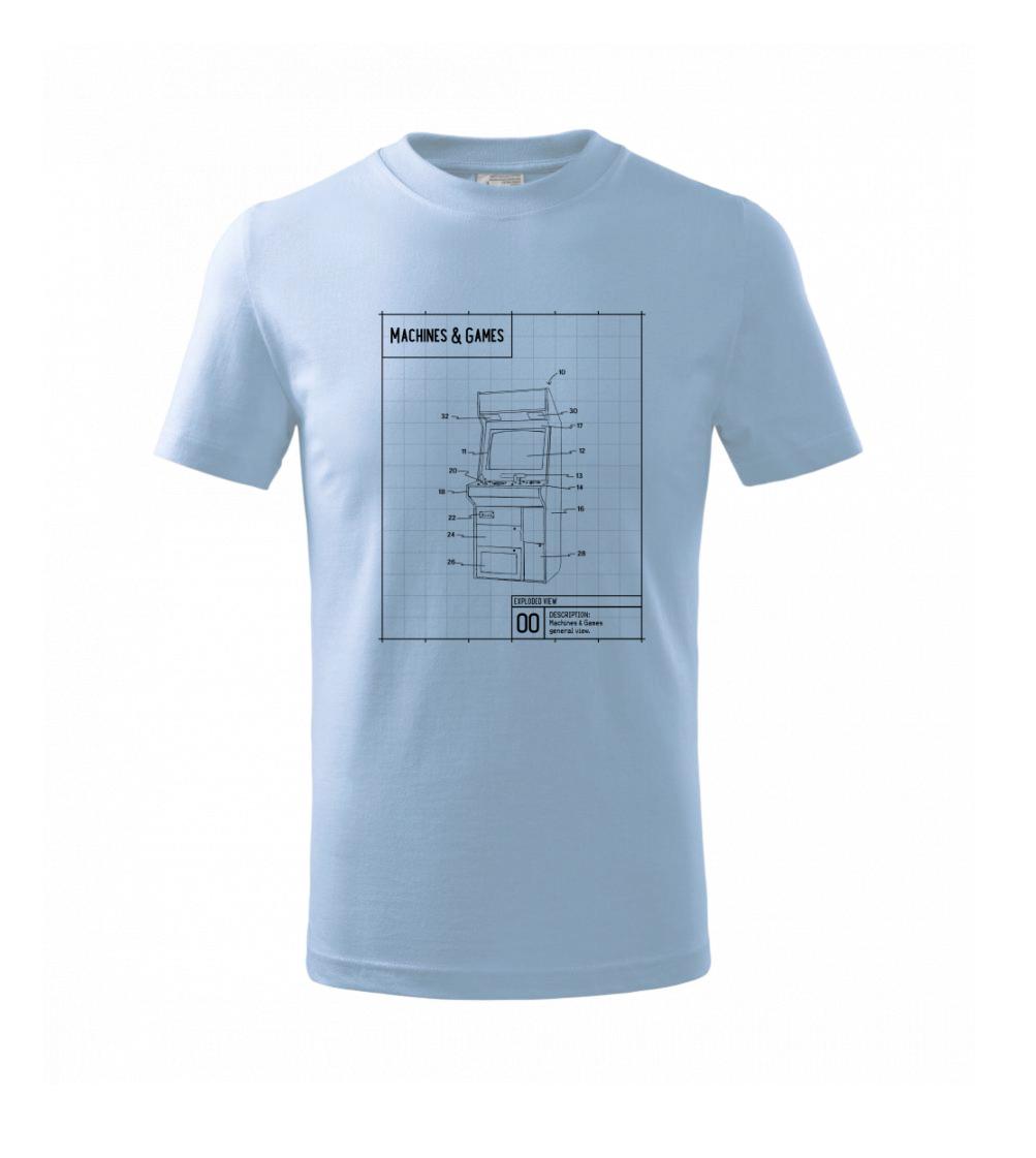 Nákres herní automat zepředu