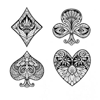 Poker symboly abstraktní