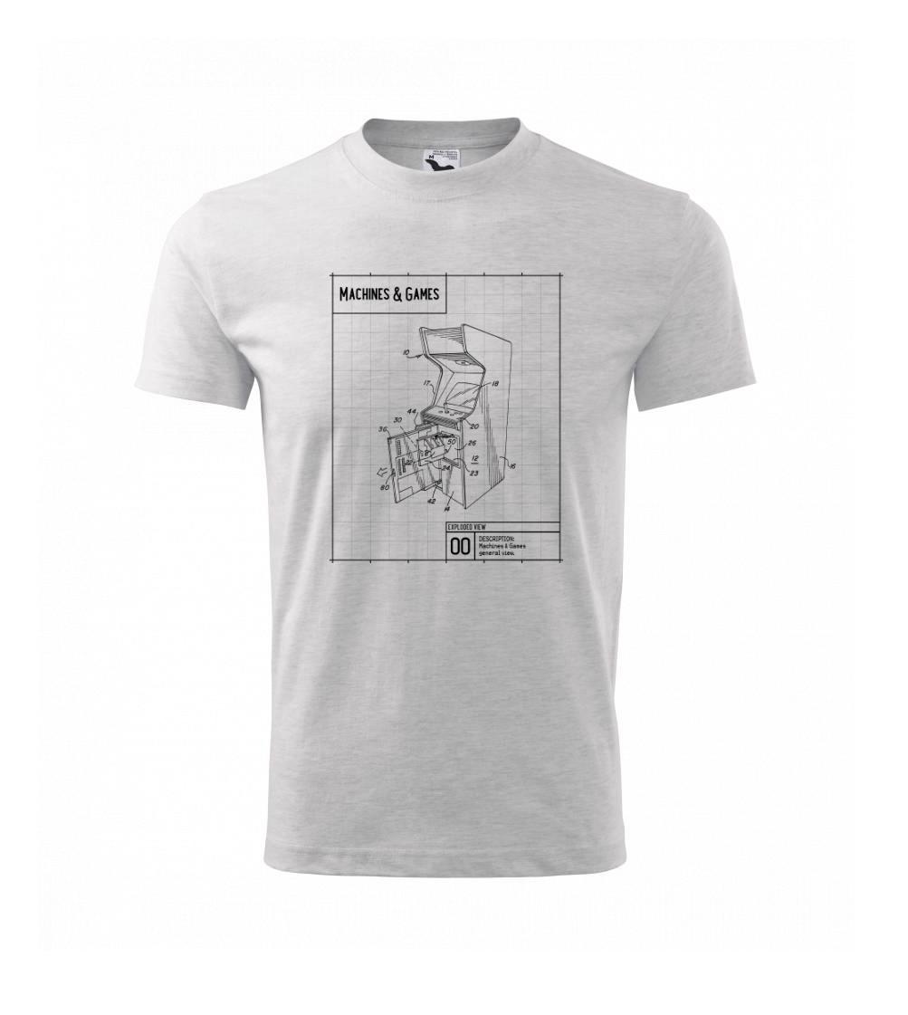 Nákres herní automat otevřený