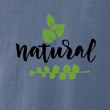 Natural - nápis v listech