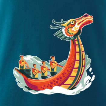 Dračí lodě při závodě