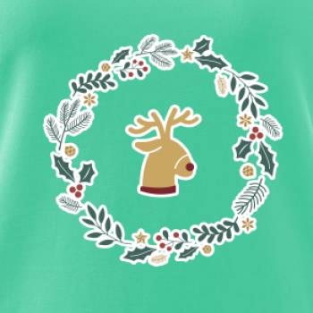 Vánoční věnec se sobem