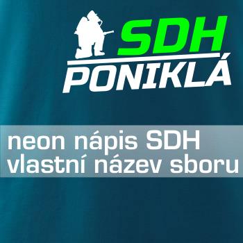 SDH hasič klečící - Váš název - FLUO