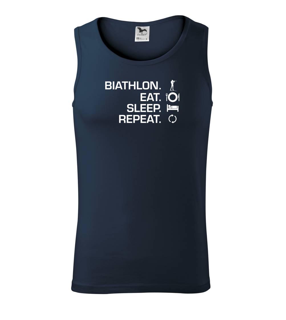 Biathlon Eat Sleep Repeat - Tílko pánské Core