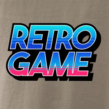 Retro game nápis barevný