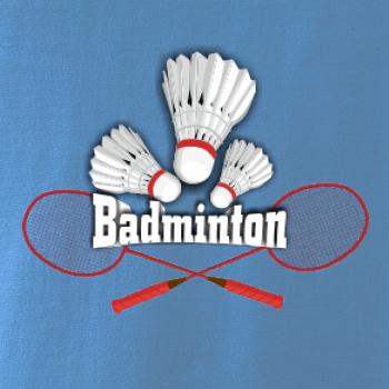 Badminton - nápis s košíky