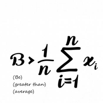 Be greater than average