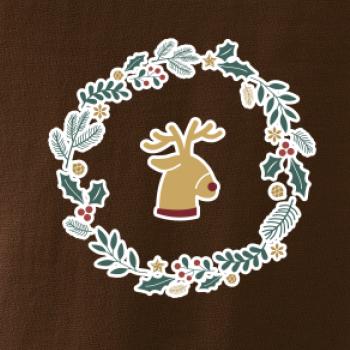 Vánoční věnec se sobem