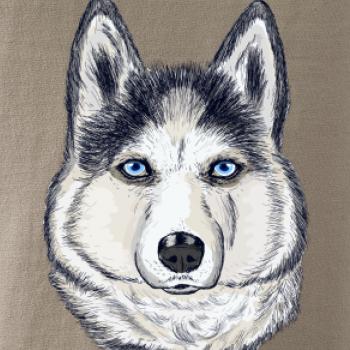 Husky hlava - kreslený