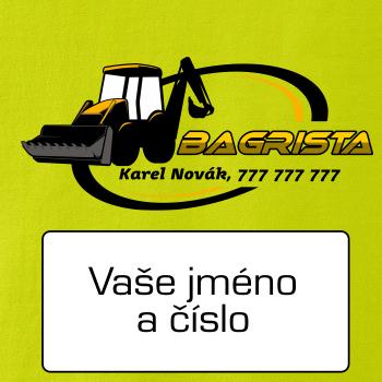 Bagrista v kruhu - vlastní nápis Bagrista v kruhu - vlastní nápis