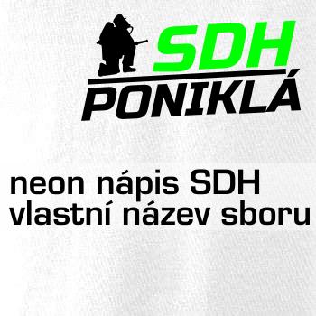 SDH hasič klečící - Váš název - FLUO