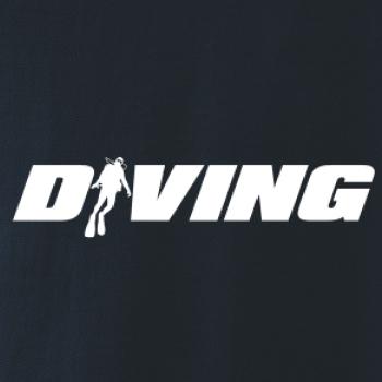 Diving nápis potápěč Diving nápis potápěč