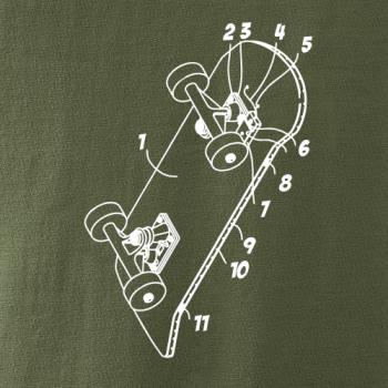 Skateboard nákres prkna