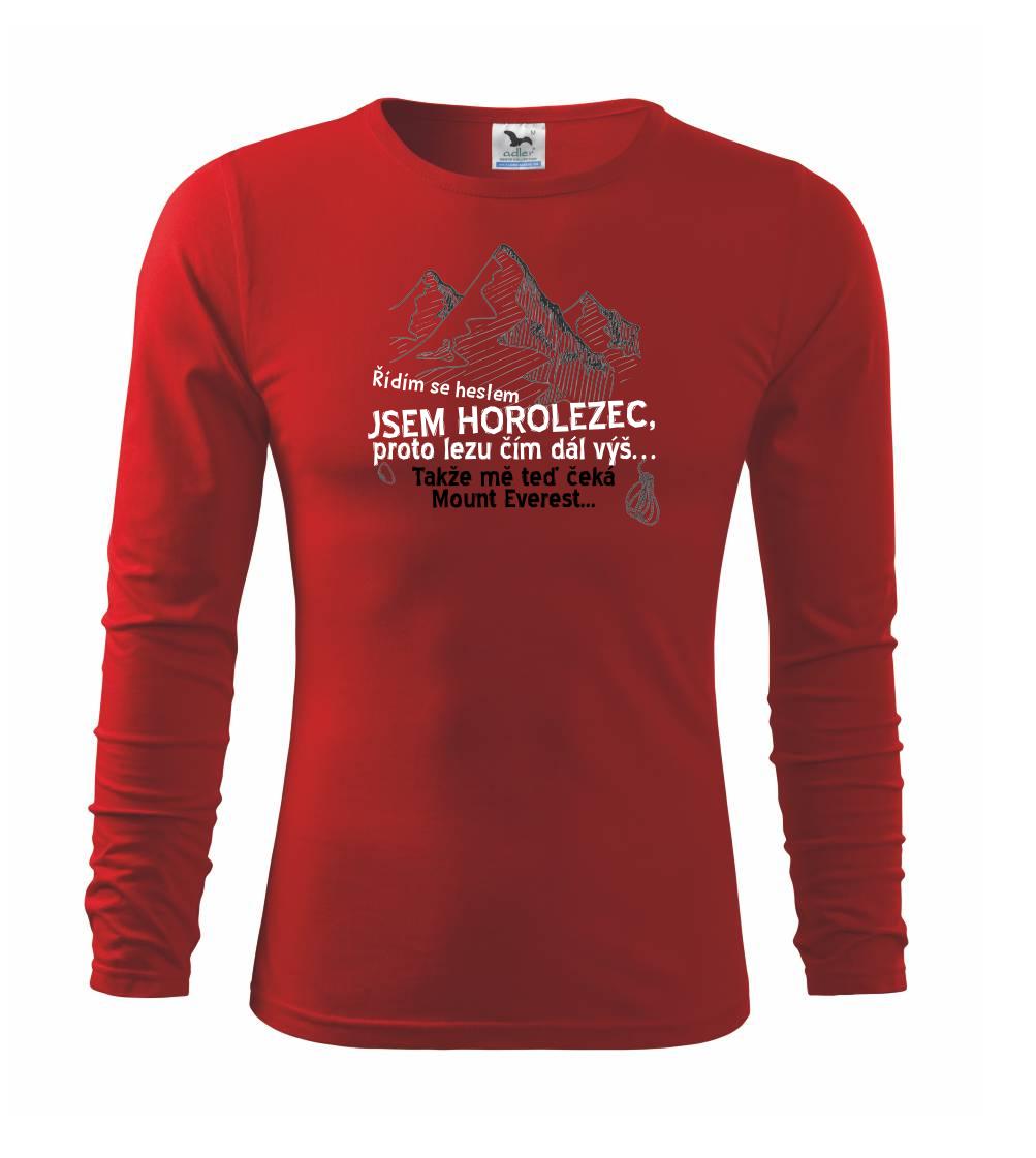 Jsem horolezec, proto lezu čím dál výš - Triko dětské Long Sleeve