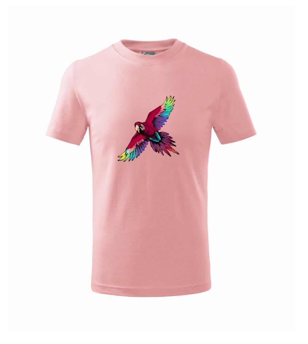 Papoušek kreslený letící