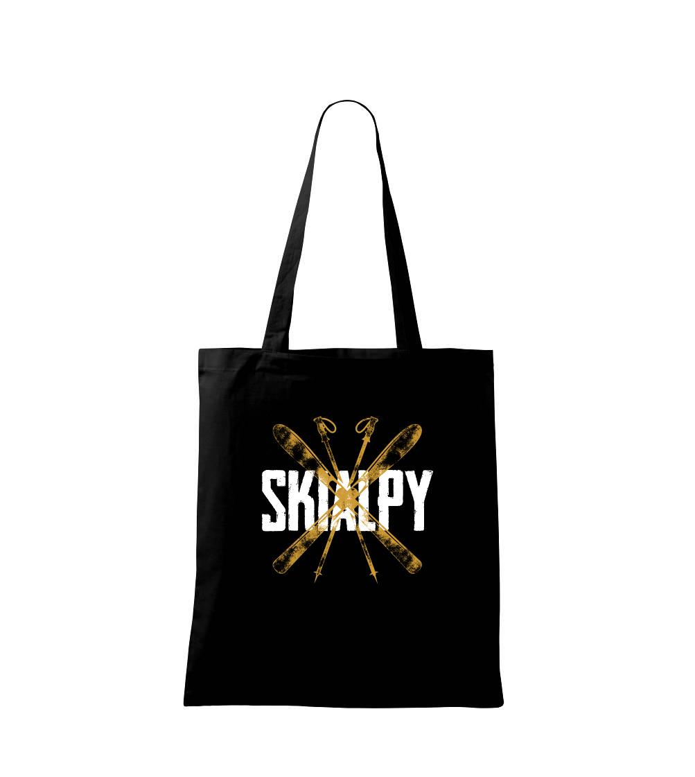 Skialpy nápis lyže