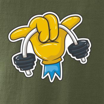 Comics ruka a činka