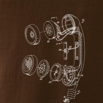 Nákres telefonní sluchátko staré