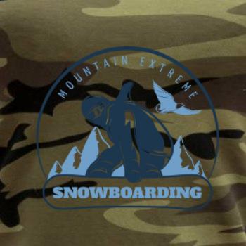 Mountain extreme snowboarding kulaté
