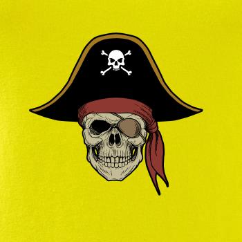 Pirátská lebka s kloboukem