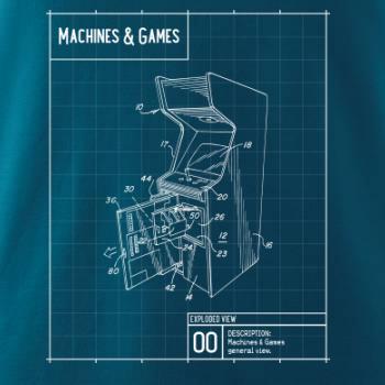 Nákres herní automat otevřený