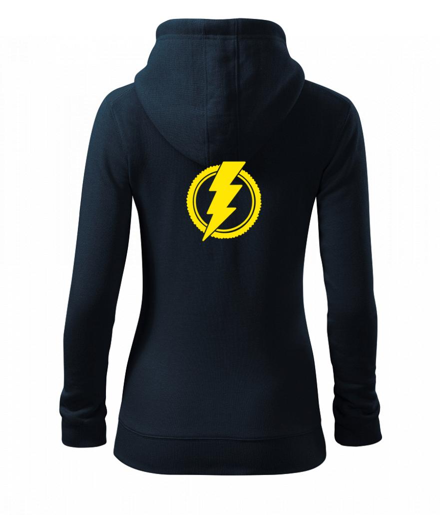 Ebike logo - Dámská mikina trendy zipper s kapucí