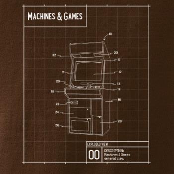 Nákres herní automat zepředu