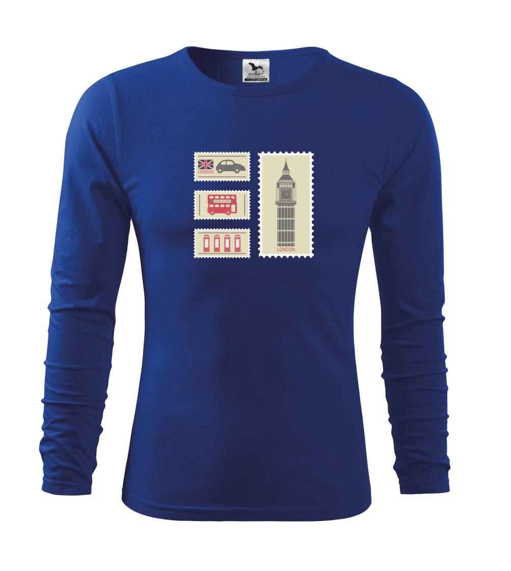 Britská známky - Triko dětské Long Sleeve