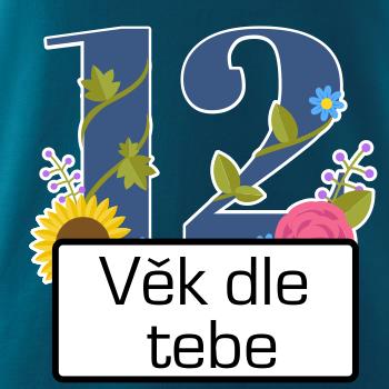 Květinové číslo kreslené - vlastní věk