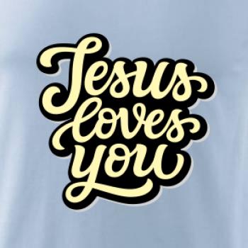 Jesus loves you - psací písmo